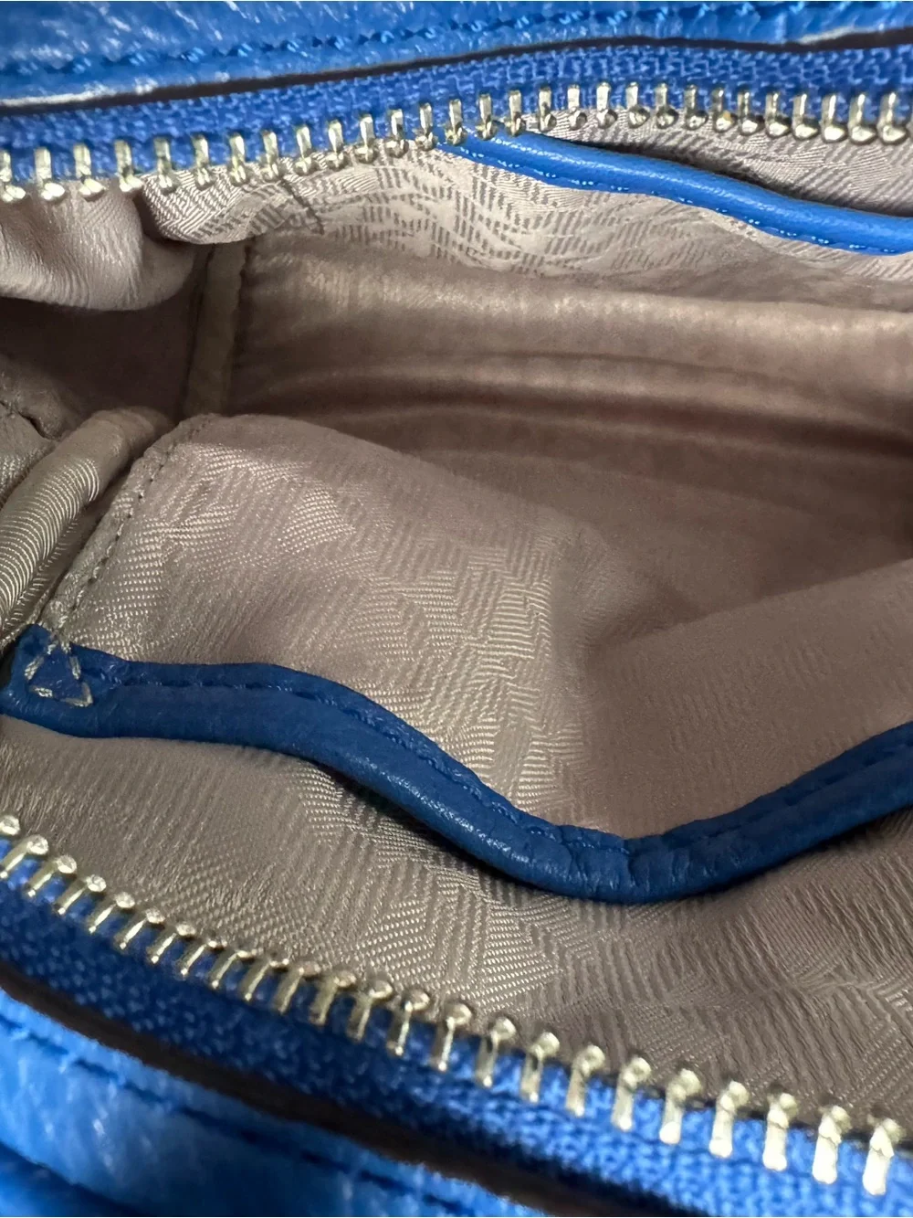 Michael Kors Royal Blue Pebbled Leather Mini Backpack